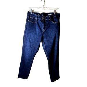 Gap 1969 mens jeans sz 34 x 27 medium wash zip fly stretch skinny pockets EUC